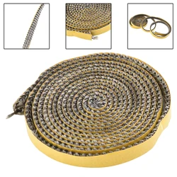 Black Flat Stove Rope Fiberglass Seal Stove Fire Rope Fireplace Door Sealing Cord Replacement Stove Rope 3x10mm