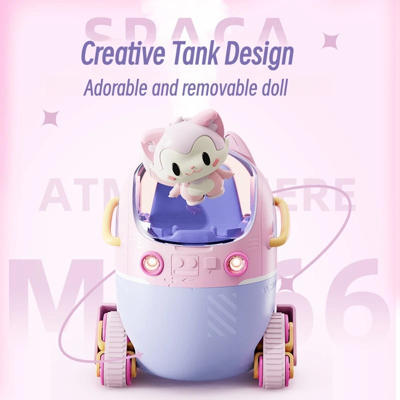 criativo design unico umidificador tanque com luz 01