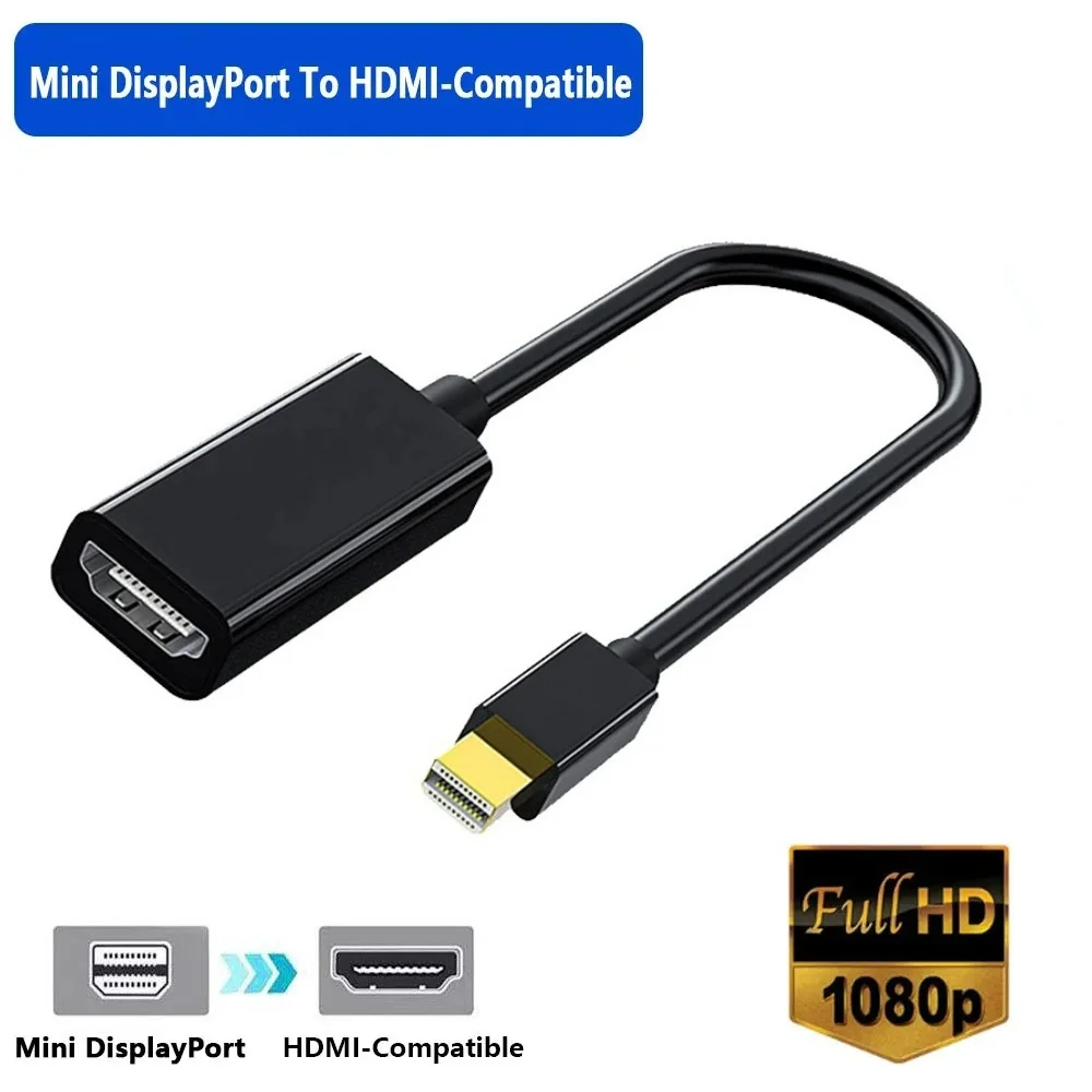 4K Mini Displayport To HDMI-compatible Cable 4K TV Projector Projetor DP 1.4 Display Port Converter for Apple Macbook Air Pro