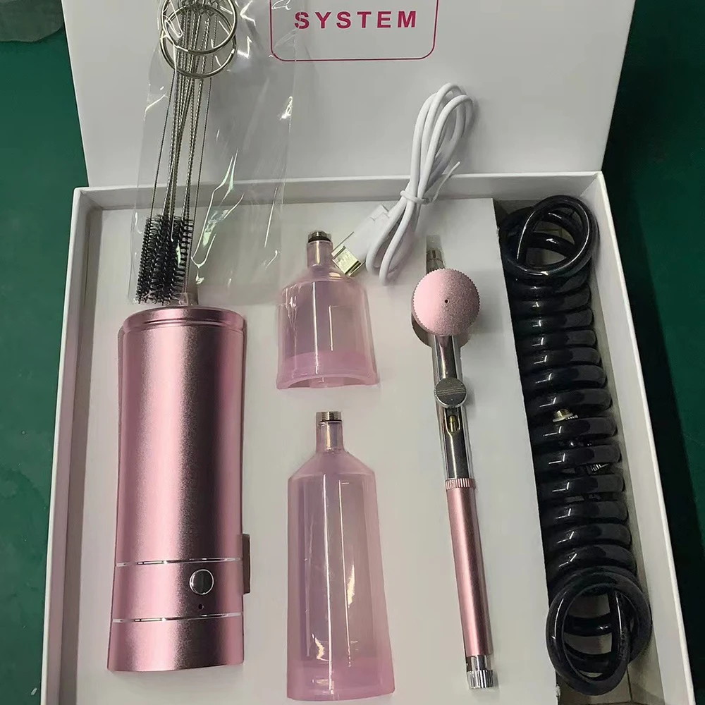 Portable High Pressure USB Rechargeable Airbrush Kit Wireless Compressor Double Action Spray Gun Oxygen Jet Sprayer Air Brush