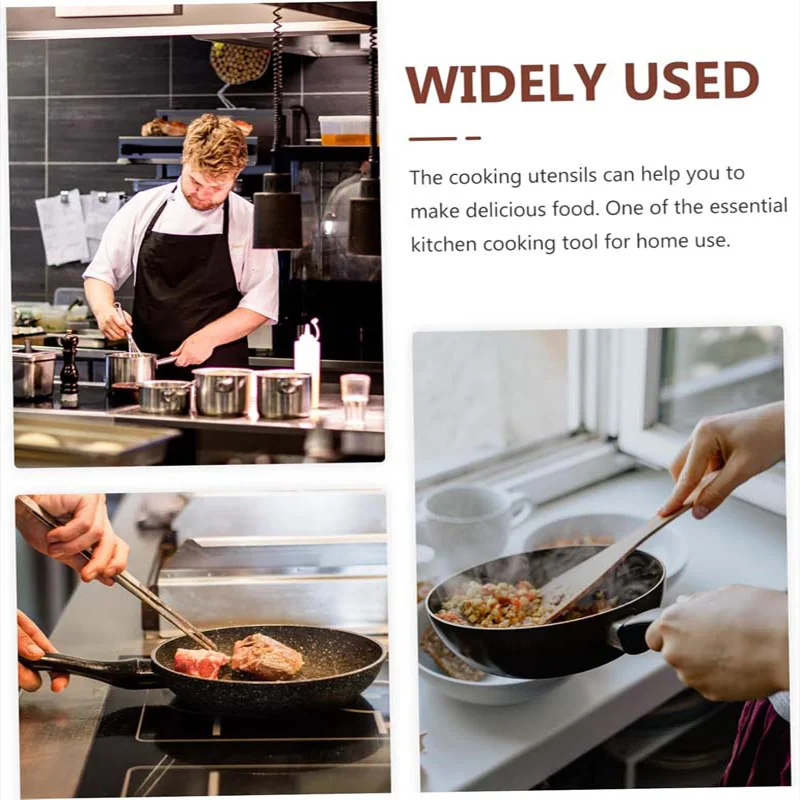 Complete Wooden Kitchen Set, 5 Utensils - Durable & Multiple Sizes (Up to 13.3in) for Christmas Feast Prep and Everyday Use