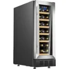 Wine Cooler Refrigerator Professional Compressor, 12 Inch Stainless Steel & Tempered Glass For Red Wine 1