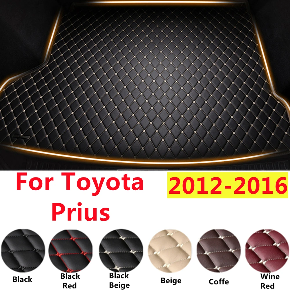

Кожаный коврик для багажника автомобиля SJ XPE, подходит для TOYOTA Prius 2016, 2015, 2014, 2013, 2012 года
