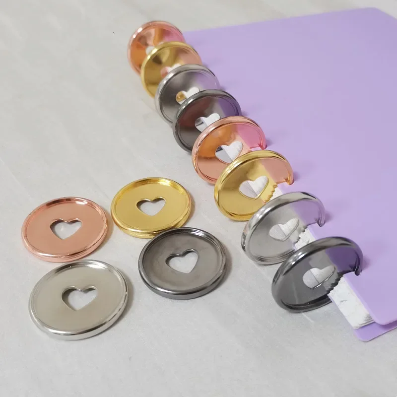 Binding Ring 30PCS35MM electroplating plastic binding CD DIY loose-leaf mushroom hole notebook disc buckle
