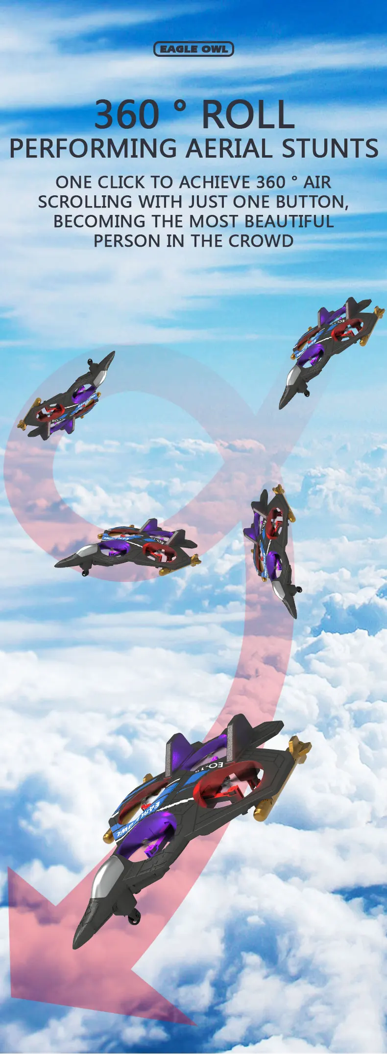 Rc Foam Aircraft Eo-13 Plane 2.4G Radio Control Glider Remote Control Fighter Plane Glider Airplane Foam Boys Toys For Children