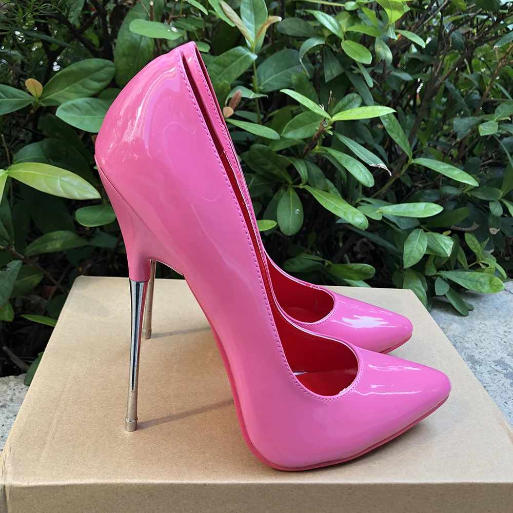 Hot Pink Shoes Neon Pinke High Heels Neon Pink Perspex Heels 2025