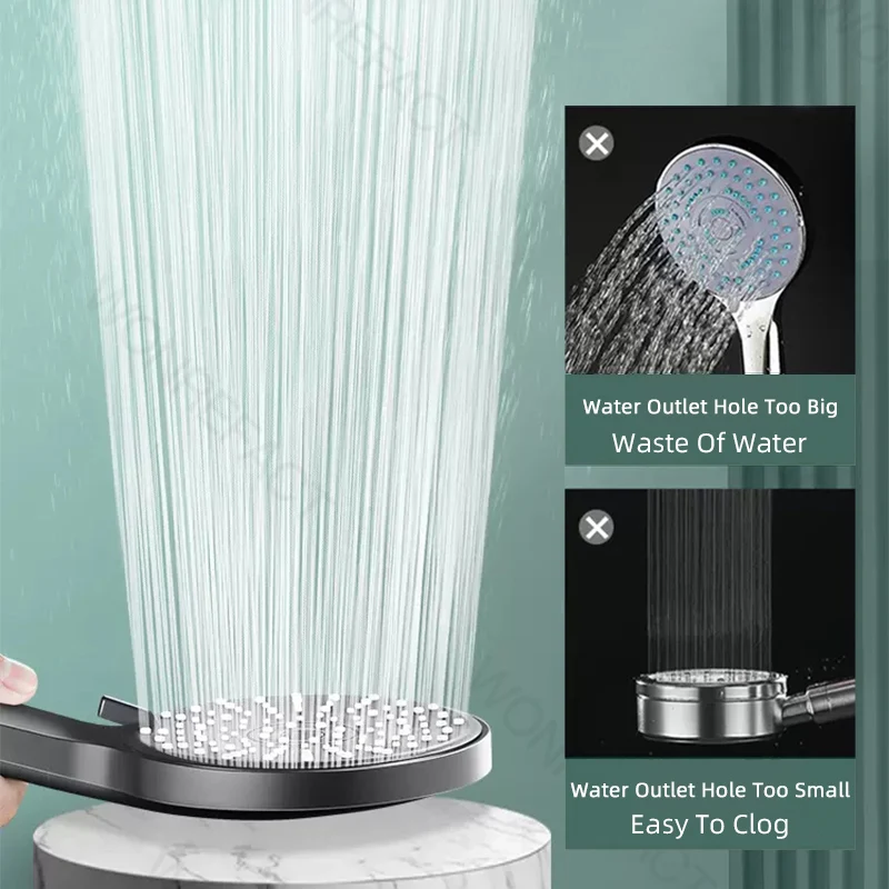 High Pressure 5 Mode Water Saving Shower Head Bathroom SPA Faucet Nozzle