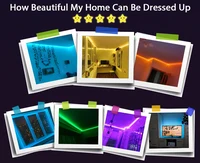 LED Strip Lights RGB 3535 ,5V 1M-30M,16 million colors, RGB , Led Strip Lighting Music Sync, Color Changing for Party Home 5