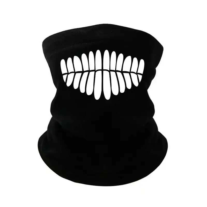 Anime DAN DA DAN Takakura Ken Neckerchief Dandadan Face Mask Cosplay Men Women Neckwarmer Autumn Winter Warm Black Short Scarf
