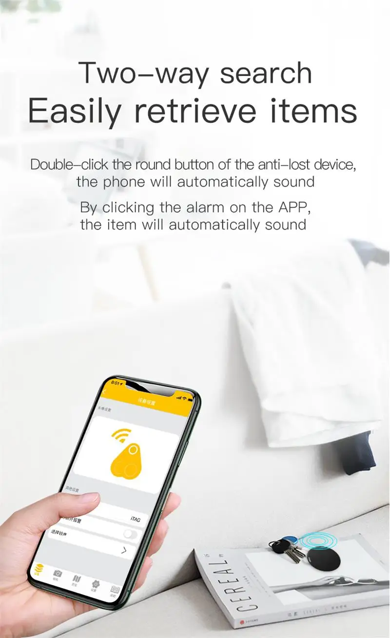 Mini GPS Tracker Bluetooth5.0 Anti-Lost Smart Device Pets Elderly Kid Car Suitcase Wallet Tracking Car Locator For IOS Android