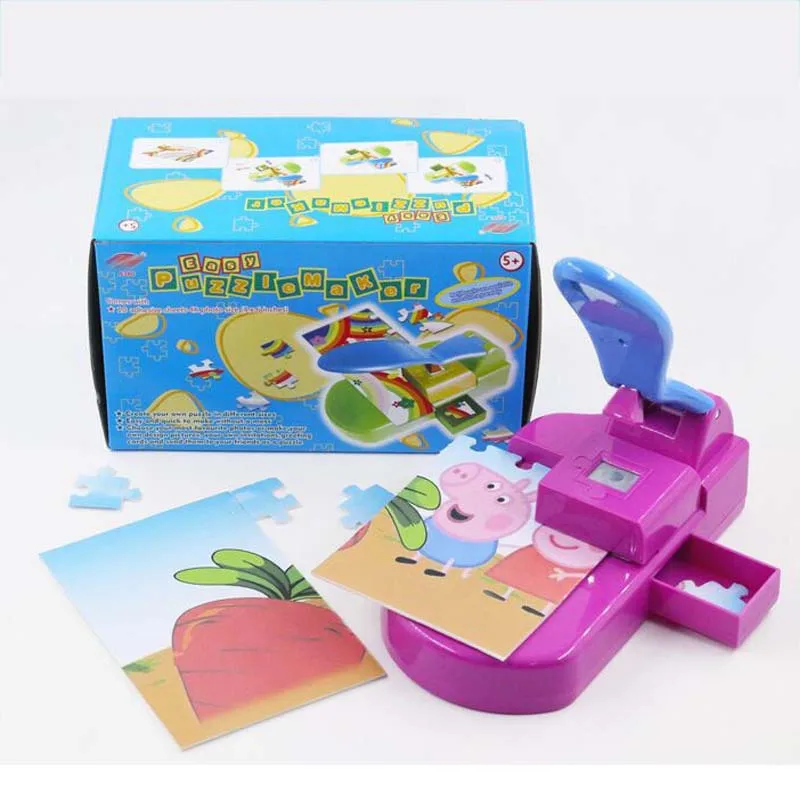 Kids Educational Puzzle Toy Making Jigsaw Cutter Animal Cartoon Traffic  Tangram Jigsaw Craft DIY Paper Cutting Machine Gift