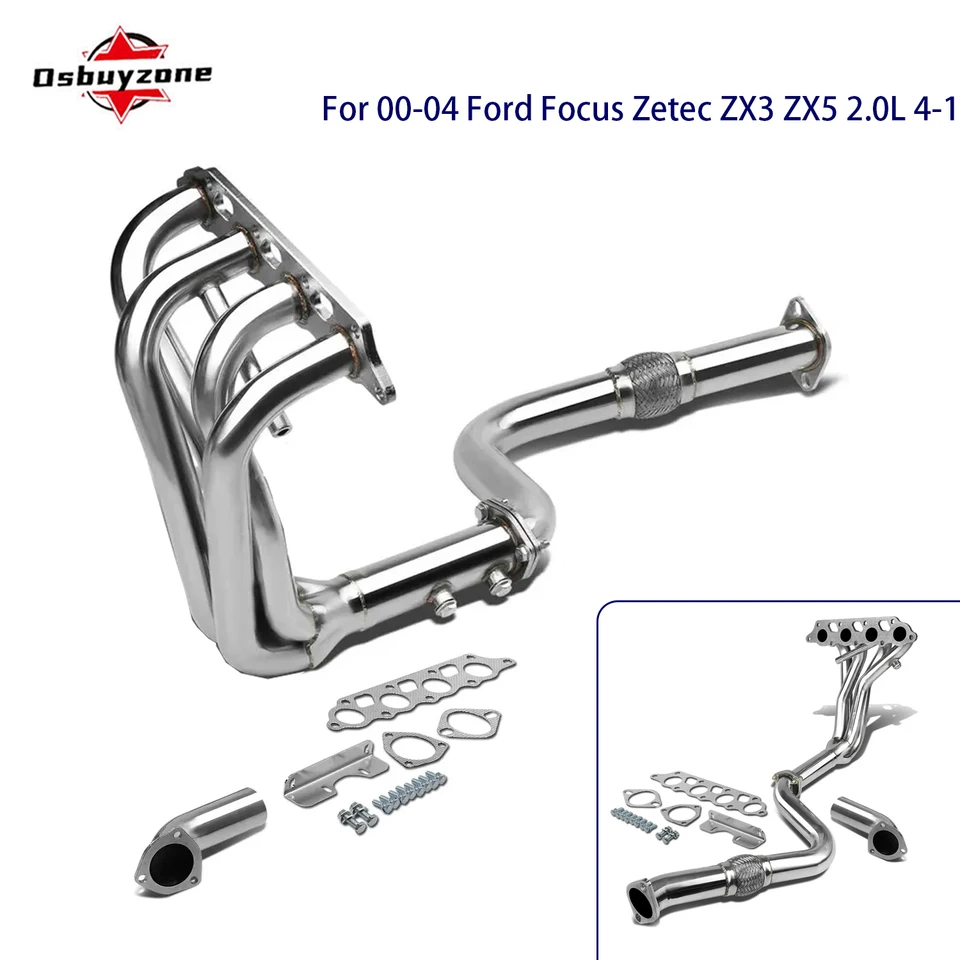 Exhaust Pipe Long Tube Downpipe Race Manifold Exhaust Header for