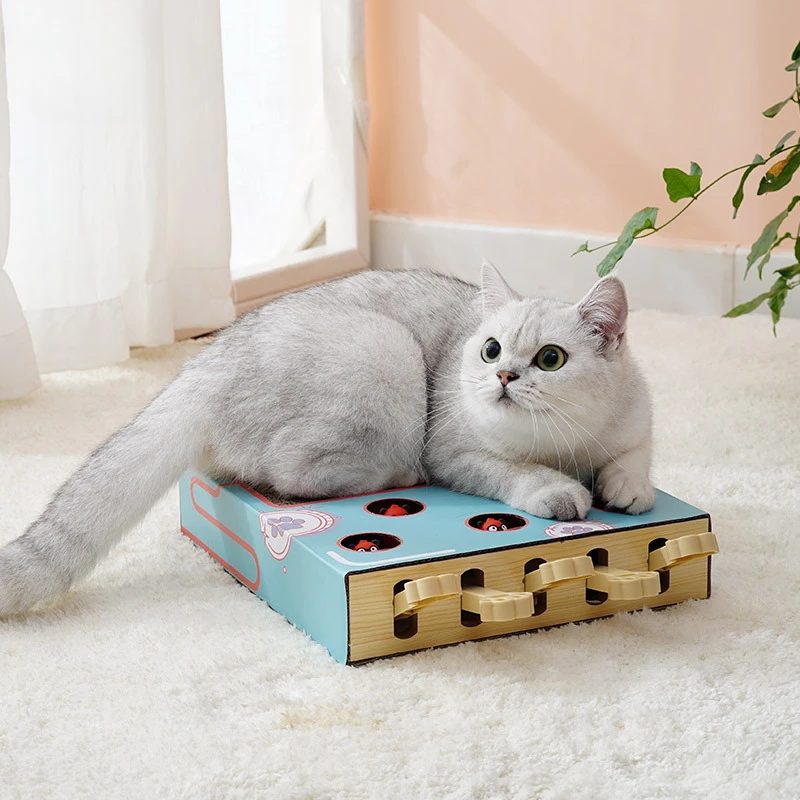 가정용 애완 동물 용품, 두더지 고양이 장난감, 고양이 긁힘 보드 소켓 연마 클로 도구, 골판지 고양이 클로 보드