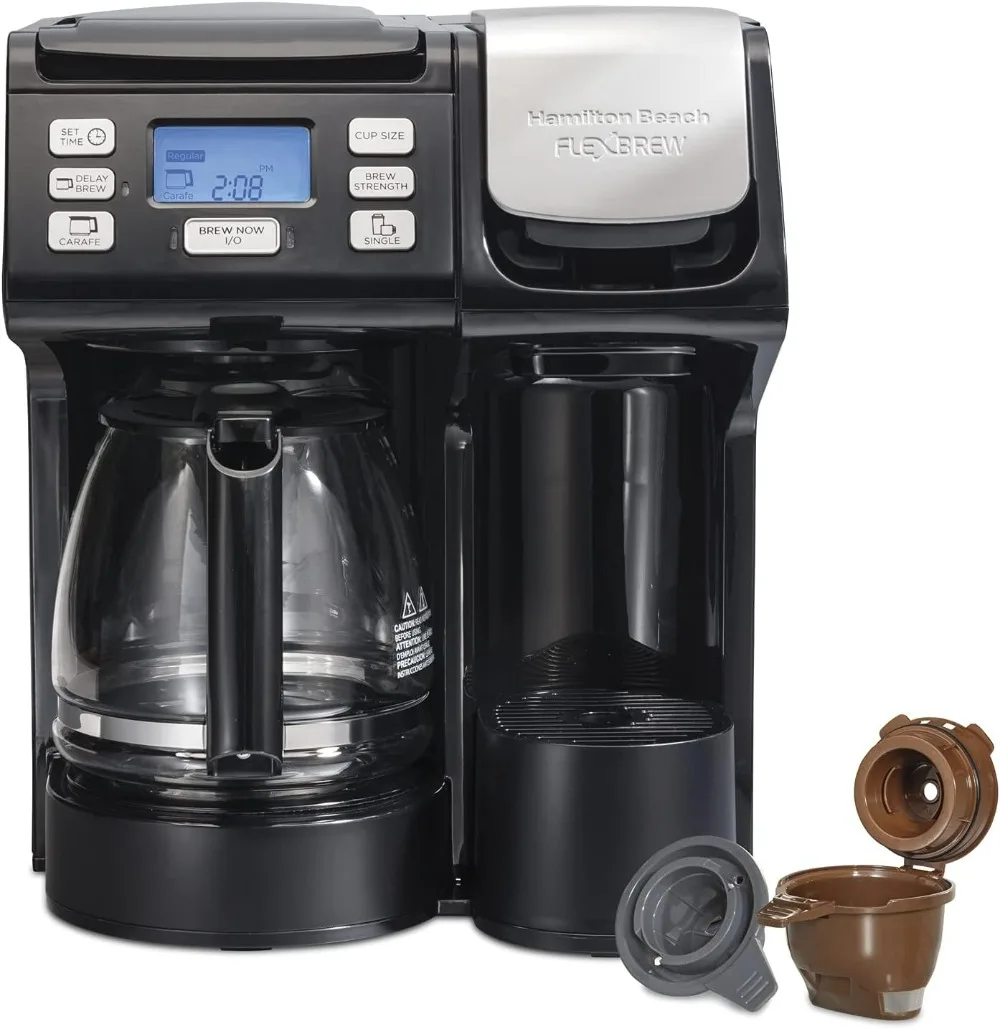 

FlexBrew Trio 2-Way Coffee Maker, Compatible with K-Cup Pods or Grounds, Combo, Single Serve & Full 12c Pot