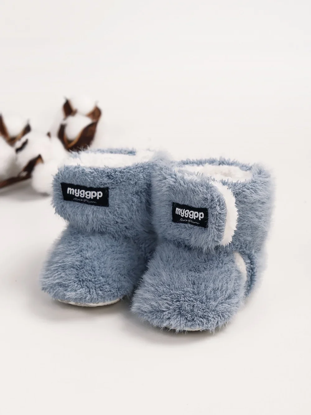 Infant Non Slip Fluffy Shoes Autumn Winter Baby Boots Newborn First Walkers Snow Fleece Warm Soft Booties Children Fur Booties