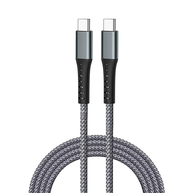 Durable Nylon Braided Fast Charging USB C to USB C Data Cable