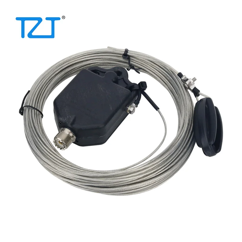 TZT JYR4010-400W/JYR4010-60W 고출력 엔드 Fed 4 밴드 단파 안테나, 1:64 발룬, 10, 15, 20, 40 계량기