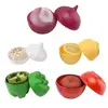 Creative Plastic Garlic Keeper Fresh-Keeping Reusable Garlic Saver Container White Sealed Vegetable Fruit Containers Lemon 5