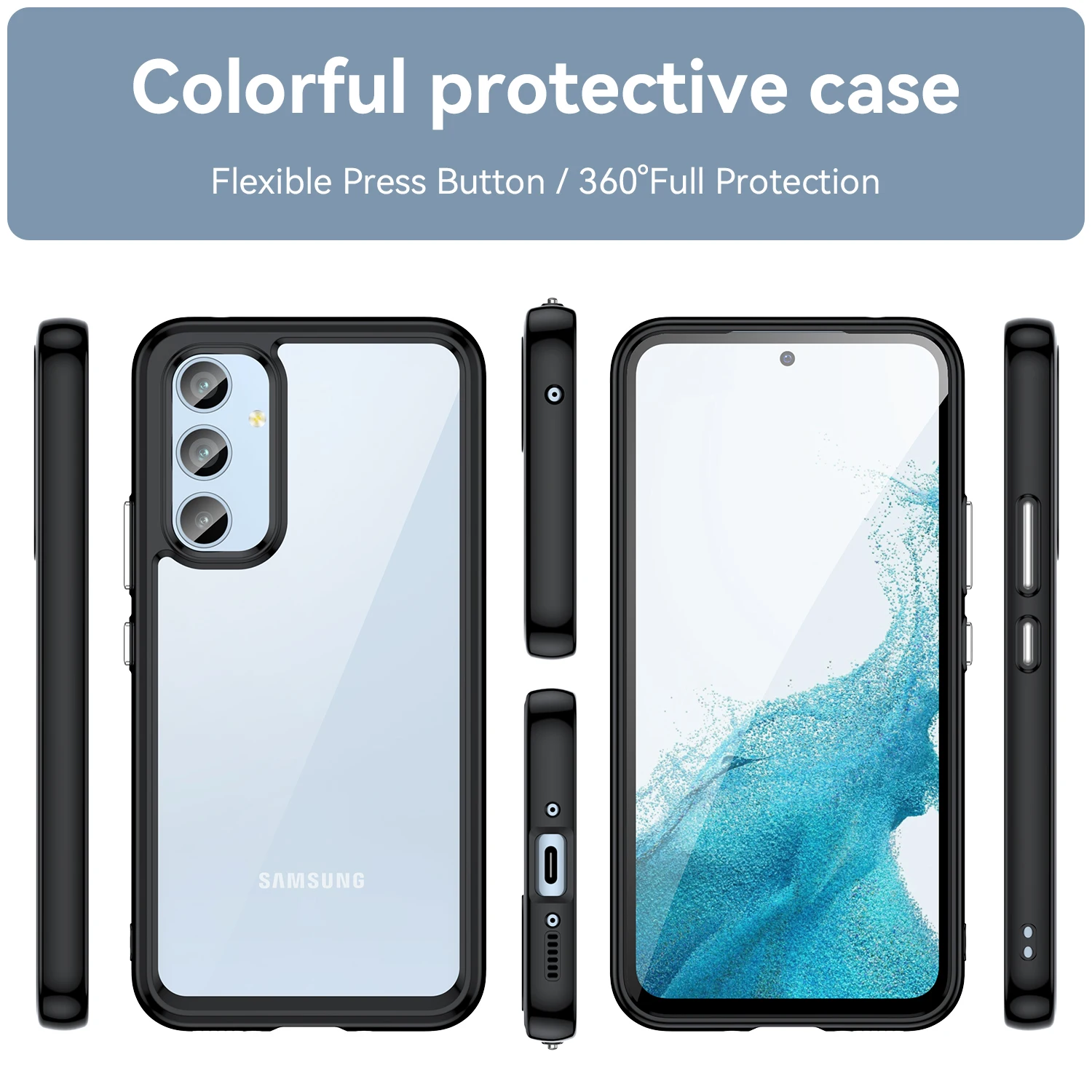 Crystal Clear TPU Protective Phone Case - Slim & Durable Cover