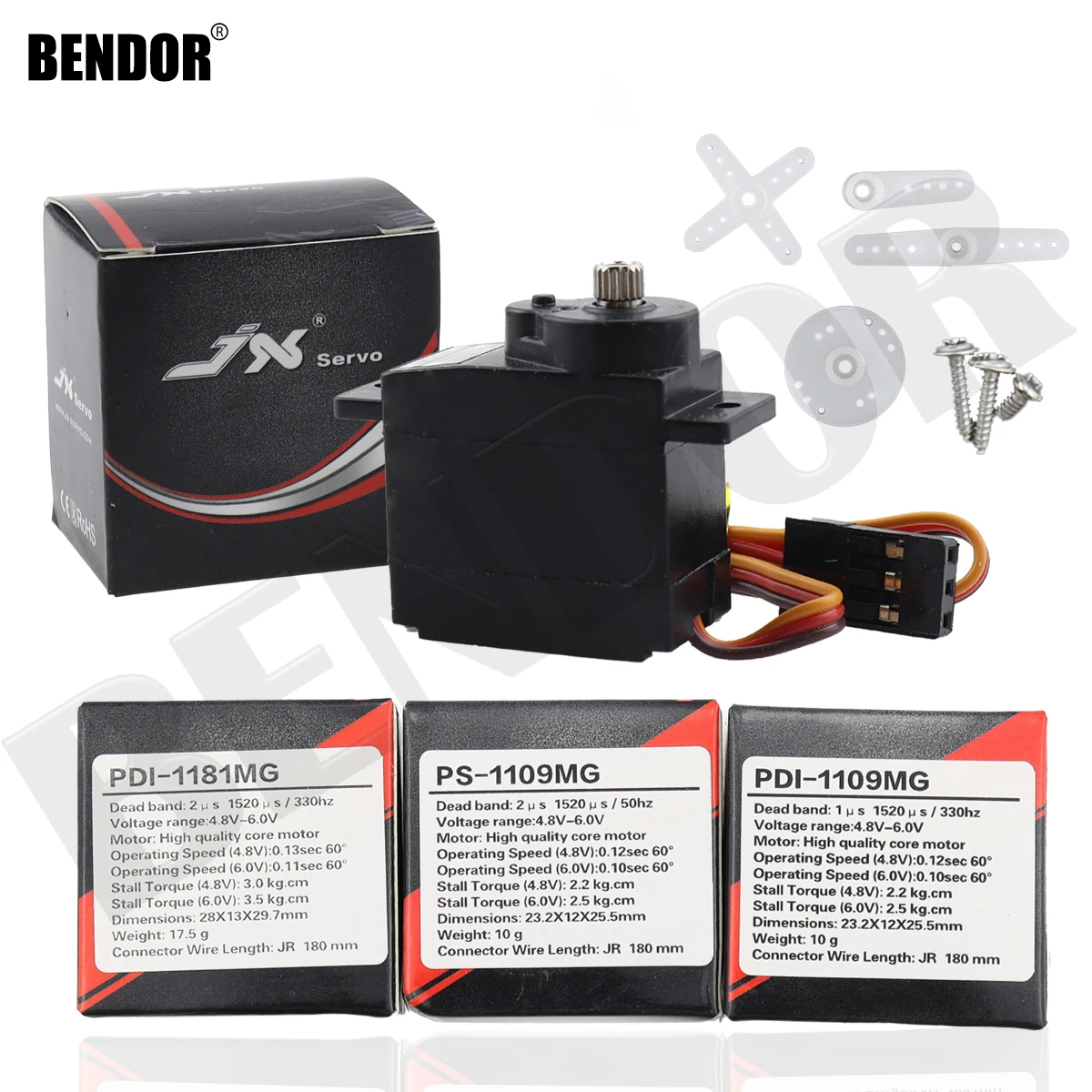 Jx Servo PDI1181MG 17g PS1109MG 9g 2.5KG PDI1109MG Metal Gear