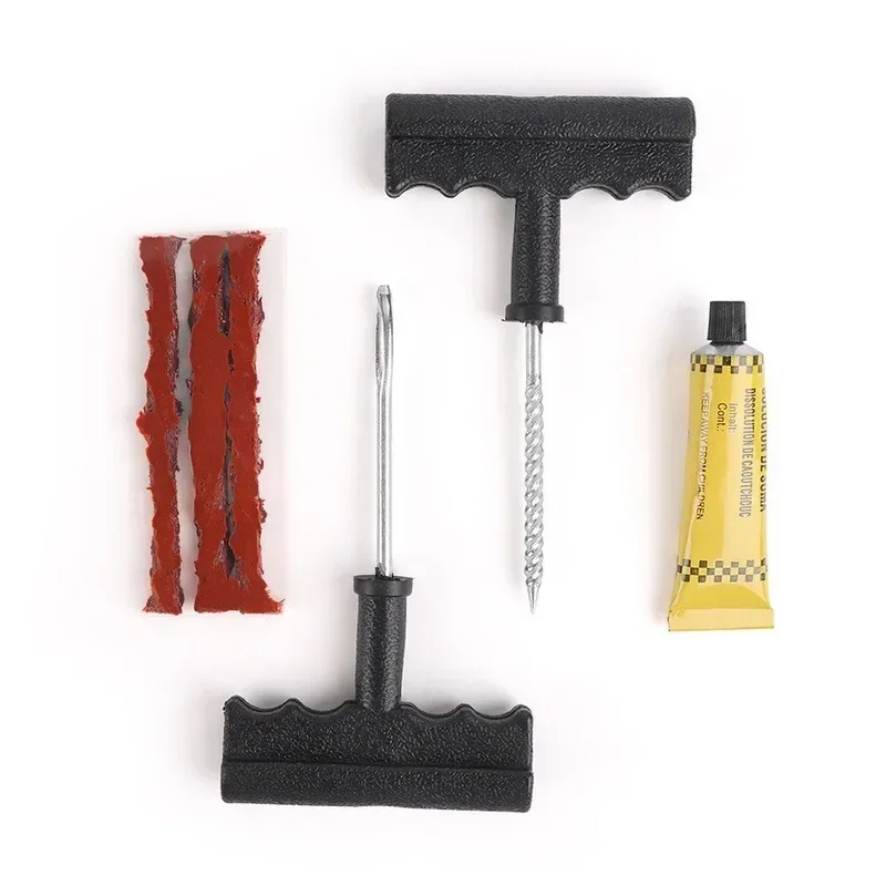 Tire Repair Tools Kit Car Motorcycle Bike Tyre Puncture Repairing Tool Tubeless Tires Repair Rubber Strips Plug Tools tire repair kit
