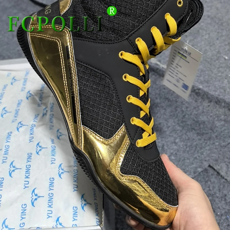 Professional Wrestling Shoes Men Top Quality Boxing Shoes Mens Black Gym Training Shoe Man Luxury Brand Fighting Boots