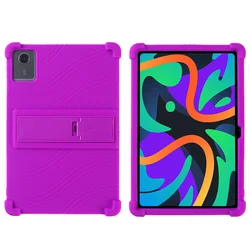 Durable 4-Corner Enhanced Shockproof Silicone Tablet Case - Premium Protection for Tab 10 Gen 2 10.36in (PURPLE)