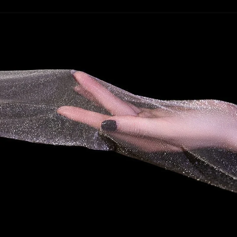 Shiny Sexy Black Silk Pantyhose Transparent Tights Charming Women Sweet Underwear Glitter Bright Hosiery Ladies Panty Stockings