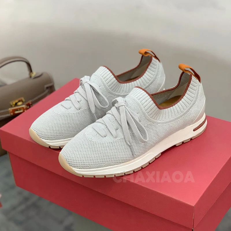 

Man Casual Shoes Summer 2024 New Style Knit Upper Anti Slip Sole Couples Leisure Shoes Comfortable Breathable Loafers