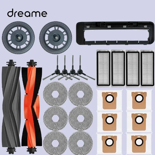 Dreame-Robot aspirador Bot L20 Ultra, cepillo lateral principal, mopa, trapos, filtro Hepa, bolsas de polvo, accesorios, piezas de repuesto