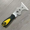 LiTuiLi 15 in 1 Multi Use Putty Knife Stainless Steel Paint Scraper Removal Construction Tool for Wallpaper Can Opener Home DIY 2
