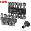 9/14pcs Powerful Socket Inner Hexagonal Wrench Hexagonal Handle Screwdriver Socket Bit Extension Rod Pneumatic Hand Tool Set 1