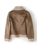 ZACK RAIN Brown Jacket For Women 2023 Winter Vintage Fur Integrated Jacket Lapel Long Sleeves Jackets Female Outwears Chic 2