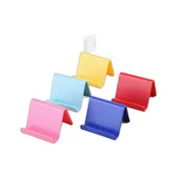 Ленивый кронштейн, держатель для мобильного телефона, настольная подставка, пластиковое настольное крепление ярких цветов, мини-портативный держатель, кронштейн для смартфона — изображение 6