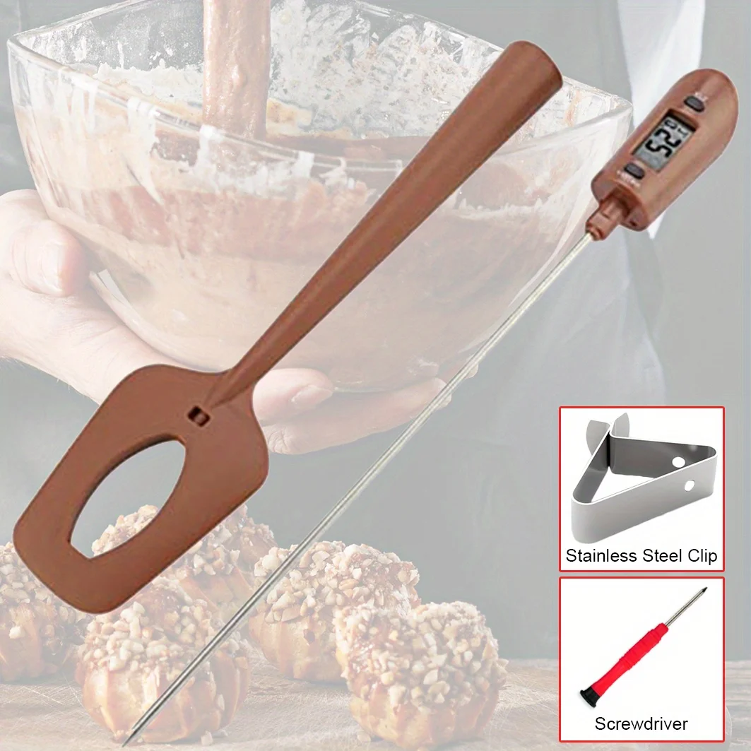 Digital Candy Spatula with Thermometer Confectionery/Sugar/Candy Thermometer Meat Cake Milk Thermometer Tool 6