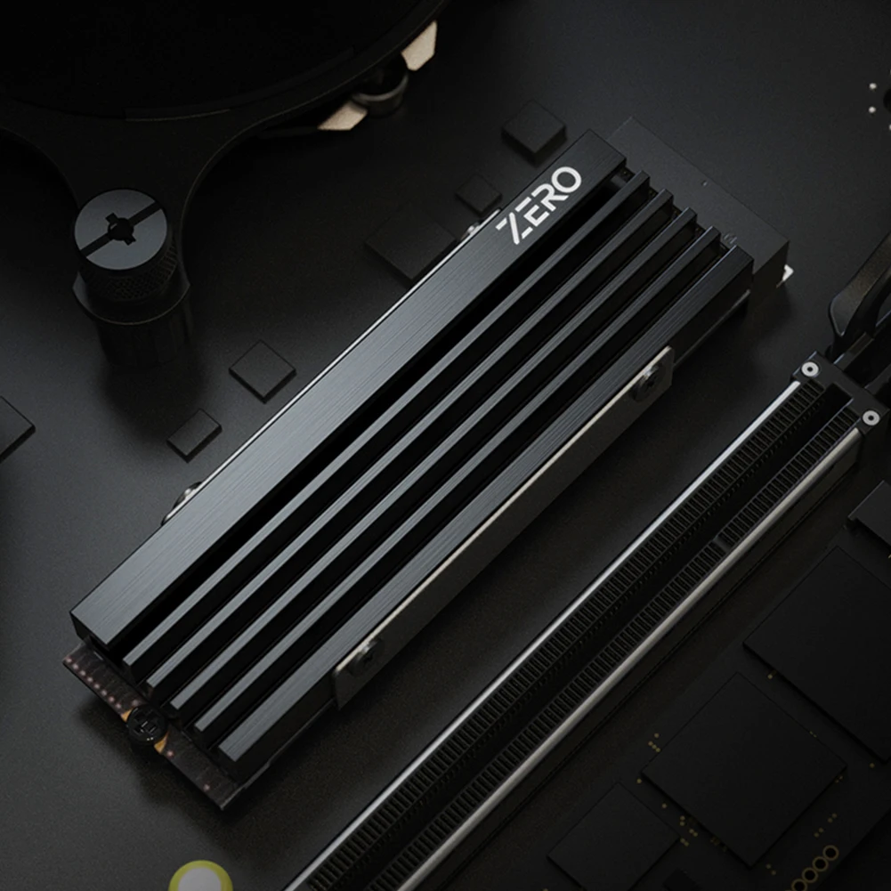 M.2 SSD Cooling Heat Sink M.2 SSD Cooler Aluminum Alloy SSD Heatsink Gasket with Thermal Pad for NVME M.2 2280 SSD