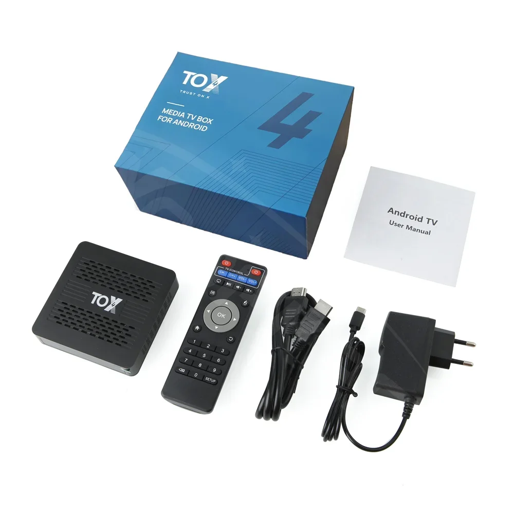 Woopker TOX4 Smart TV box RK3528 Android 13 4GB 32GB BT5.0 AV1 1000M LAN 2.4G 5.8G Dual Wifi 4K Multimedia Player Set Top Box