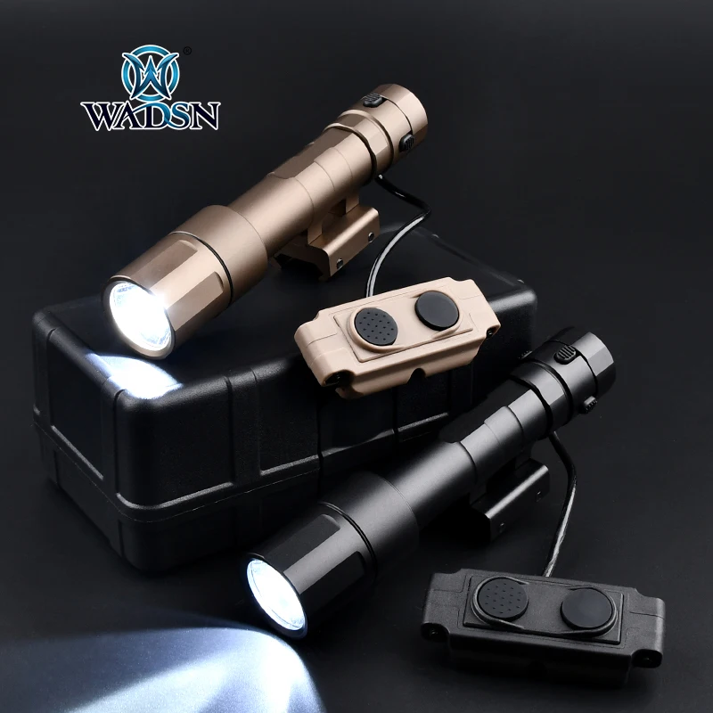 

WADSN Tatical Rein 2.0 Metal Flashlight 20mm Picatinny Rail Weapon Light Cloud Defensive Airsoft Accessories Hungting Gun Light