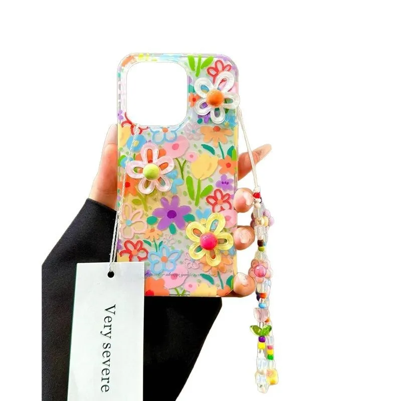 รูปสินค้า เคส 3D ดอกไม้ สวยหรู ใส่ได้ทุกรุ่น iPhone