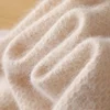 Autumn and winter new men's 100% mink cashmere sweater O-neck pullover knitted plus size sweater long sleeve high-end pullover 6