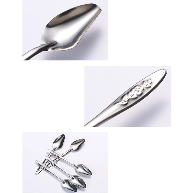 6Pcs Parrot Feeding Spoon for All Baby Bird Cockatiel Milk Feed