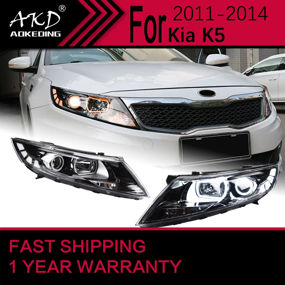 

Car Lights for Kia K5 LED Headlight 2011-2014 K5 Head Lamp Drl Projector Lens Automotive