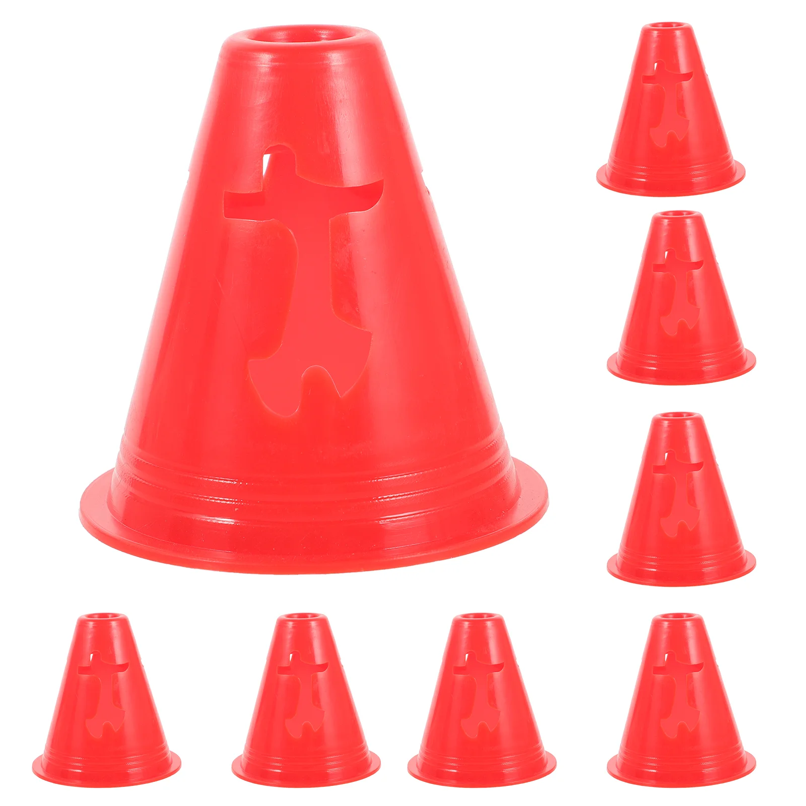 

10 Pcs Kids Football Play Cones Roller Skating Sports Small Traffic Soccer Practice Numbered Markers Child Classroom