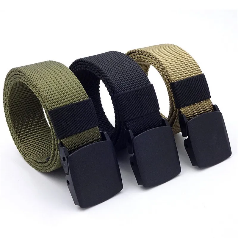 JIFANPAUL Automatic Buckle Nylon Belt Male Army Tactical Belt Mens Military Waist Canvas Belts Cummerbunds High Quality Strap