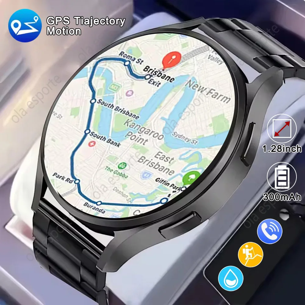 Smart Watch 1.32inch HD AMOLED Screen Bluetooth Call Health Monitor Smartwatch Men Women Fitness Sports Watches For Android IOS