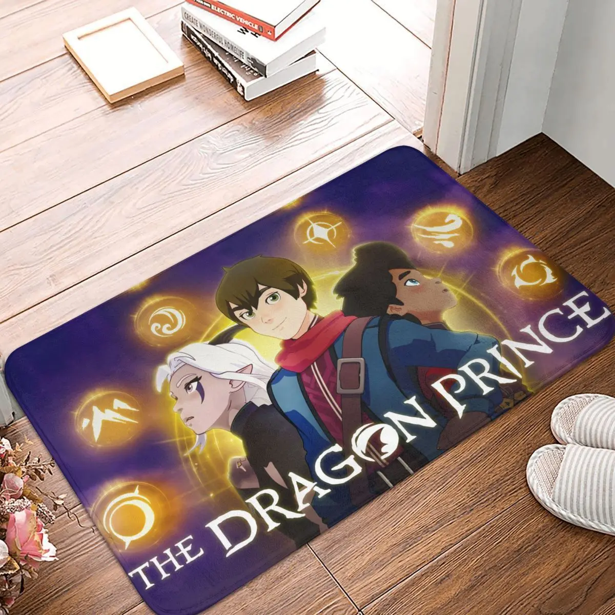 Fun Bath Tappeto Antiscivolo T-The Dragon Prince Cartoon Bedroom Mat Benvenuto Zerbino Decorazione Della Casa Tappeto