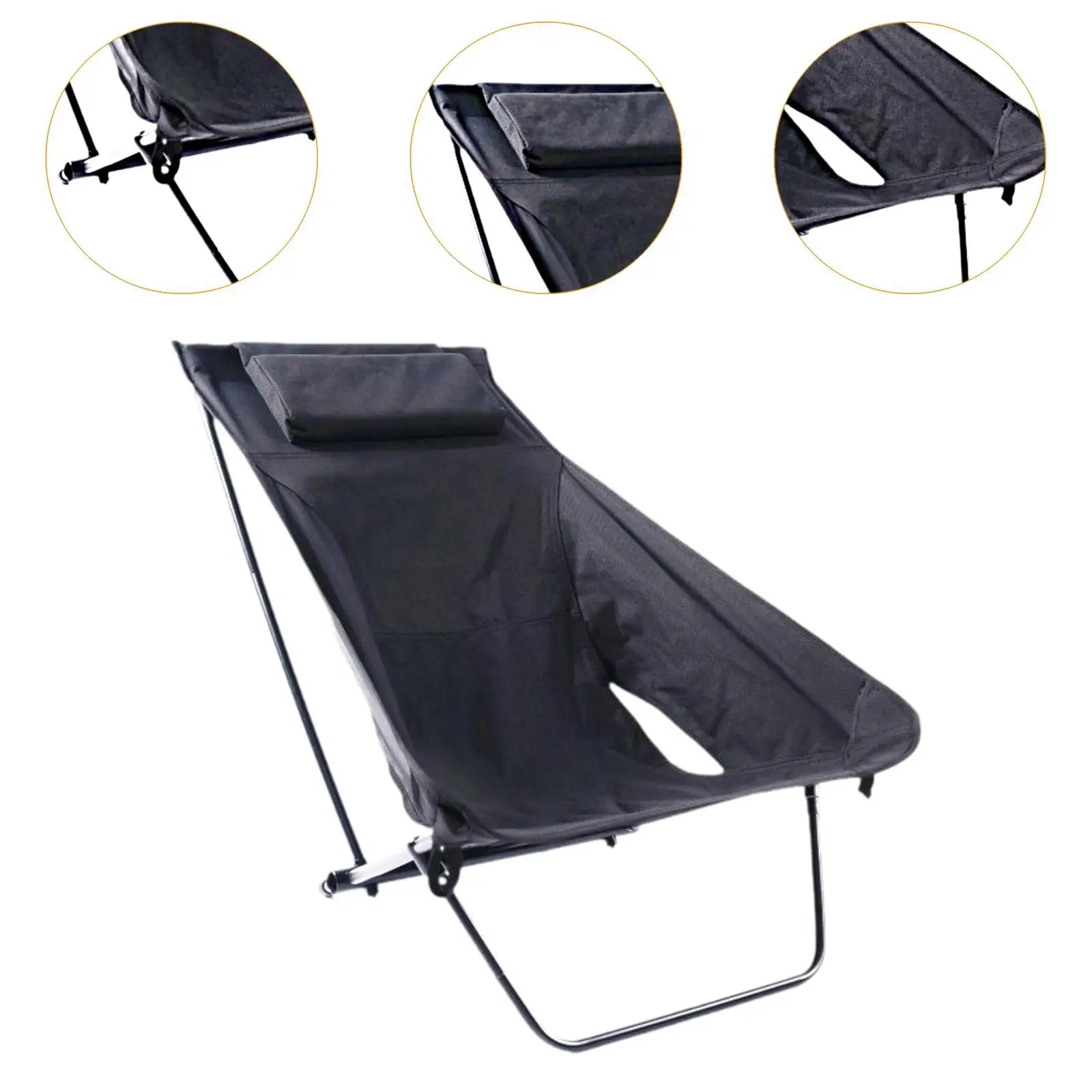 Folding Camping Chair Adult Outdoor Furniture Portable Folding Fishing Chair Seat for Hiking Backpacking Picnic Travel Fishing