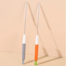 Multifunctional and Flexible Three-in-one Straw Brush Crevice Brush Cup Cover Cleaning Brush Hose Extension Cleaning Brush