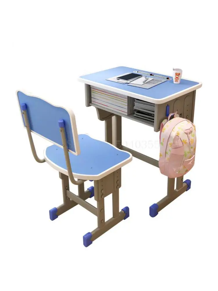School training remedial classes primary and secondary school students lifting desks and chairs children study desk combination