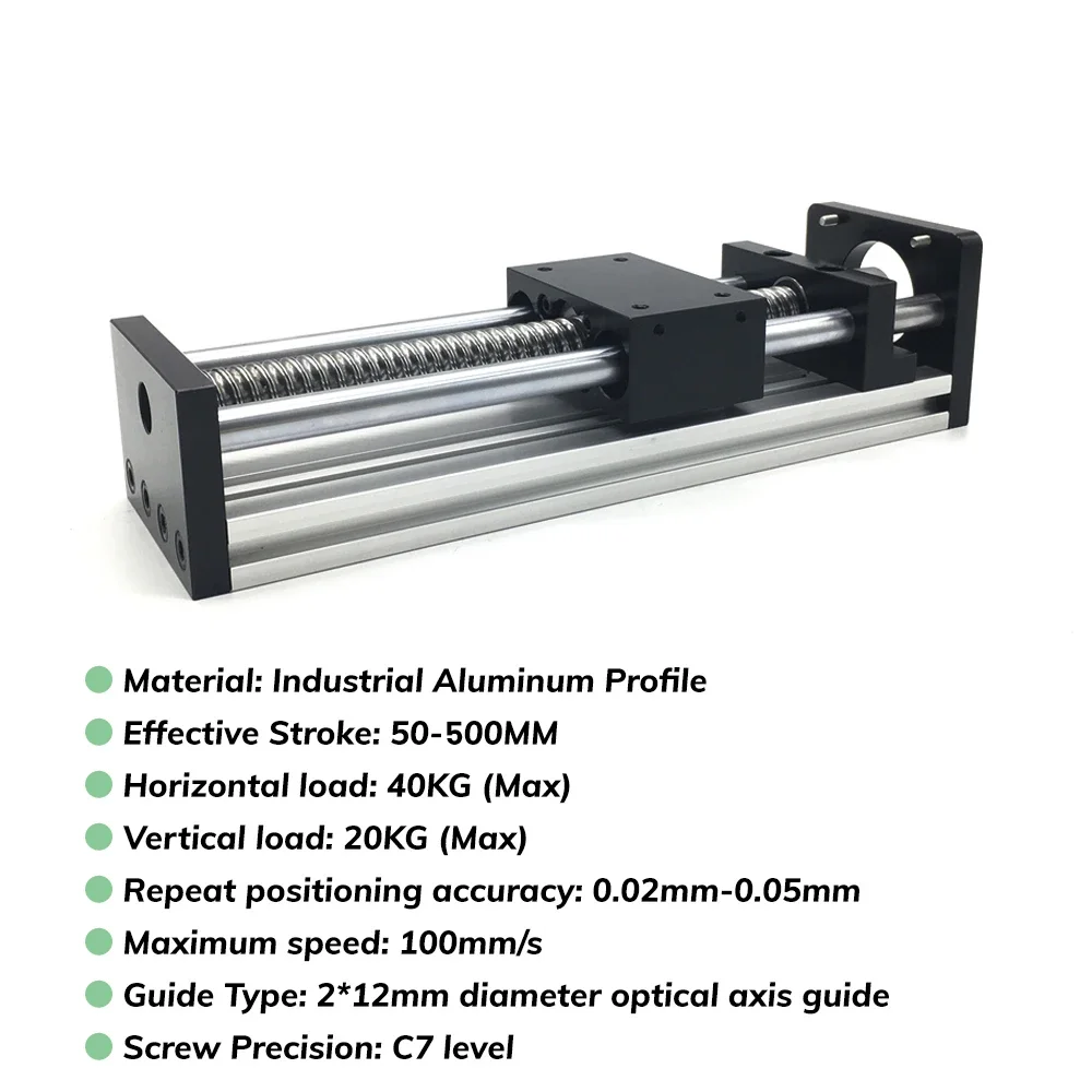 Nema23 Stepper Motor Linear Guide Rail Table Kit Sliding Table SFU1204/SFU1605/1610 Ball Screw Motion Stage Single Axis Robot